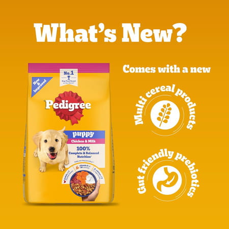 Pedigree Dog Food Puppy Chicken & Milk 10 Kg