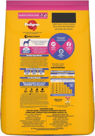 Pedigree Dog Food Puppy Chicken & Milk 10 Kg