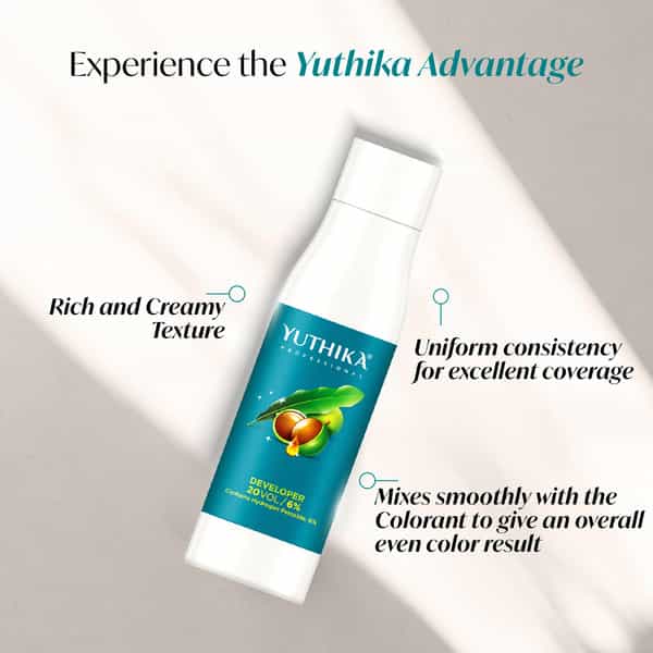Yuthika Professional Developer For Hair Color 20 Volume (6%) 1000Ml