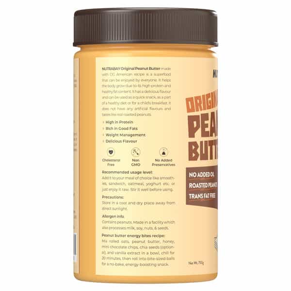 Nutrabay Foods Original Peanut Butter - Crunchy | | Crunchy - 750G