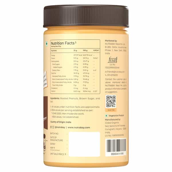 Nutrabay Foods Original Peanut Butter - Crunchy | | Crunchy - 750G