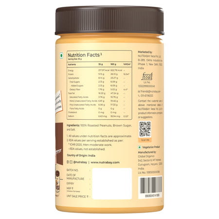 Nutrabay Foods Original Peanut Butter - Crunchy | | Crunchy - 750g