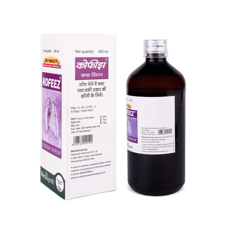 Medisynth Kofeez Cough Syrup | Homeopathic Remedy For All Type Of Cough | B.no. 784 | 450Ml