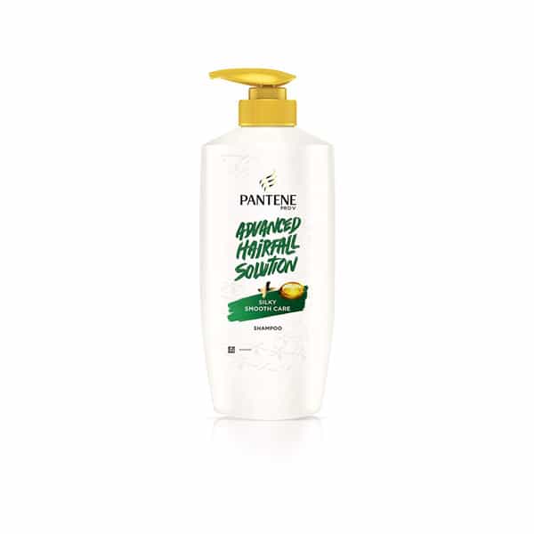 Pantene Advanced Hairfall Solution | Silky Smooth Care Shampoo | Pack Of 1 | 650Ml | Green