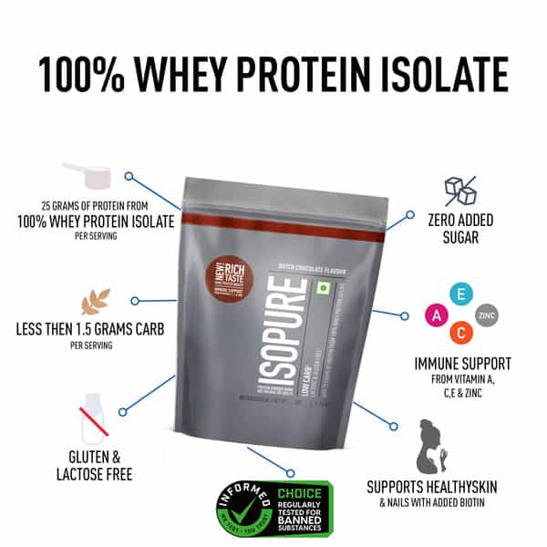 Isopure - Chocolate- 500G (Immune Support | Biotine)