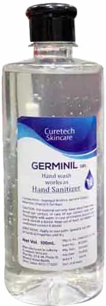 Curetech Skincare Germinil Gel Hand Sanitizer 100 Ml