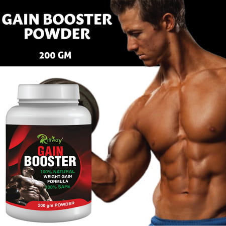 Riffway Gain Booster Weight Gain Powder | Improve Workout Performance 100% Ayurvedic (3x200gm)