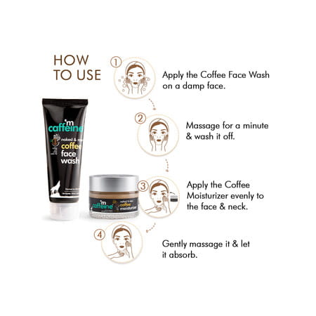 Mcaffeine Daily Coffee Face Care Duo - Coffee Face Wash & Oil-Free Moisturizer