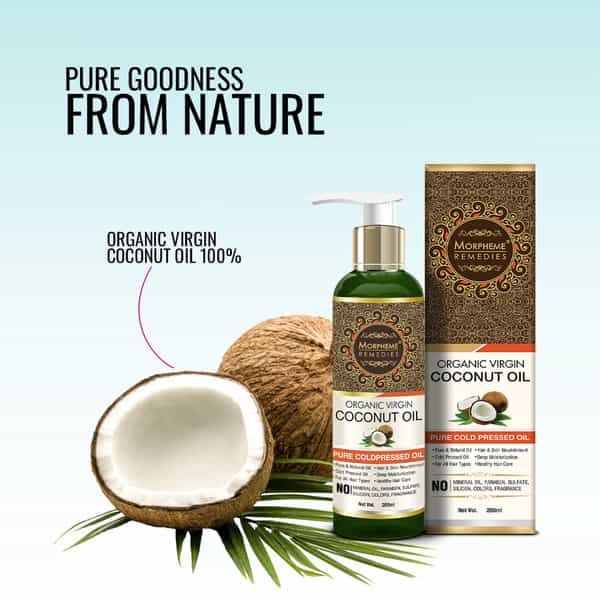 Morpheme Remedies Pure Organic Virgin Coconut Oil 200 Ml