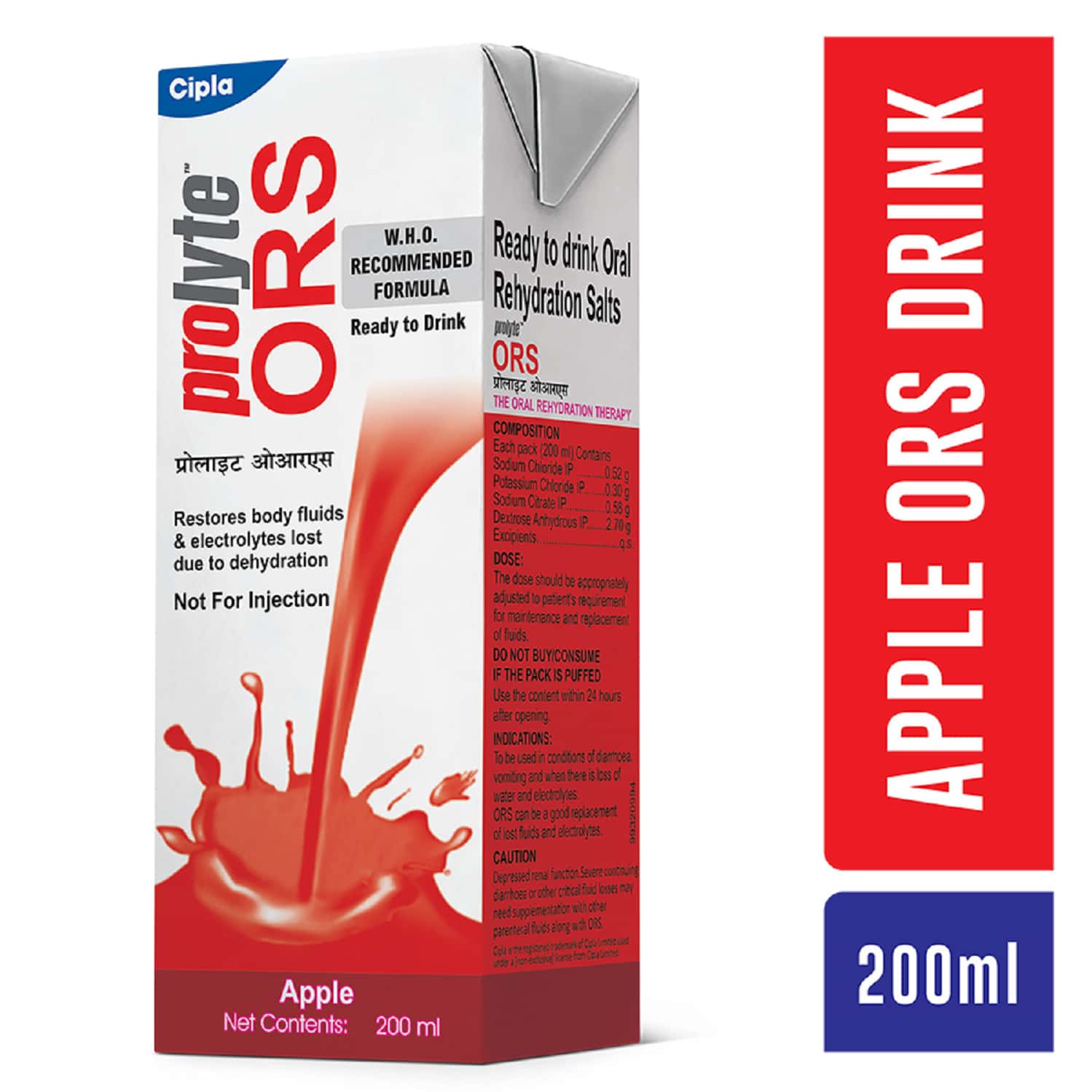 Buy PROLYTE ORS READY TO DRINK ORAL REHYDRATION SALTSORANGE(200 ML