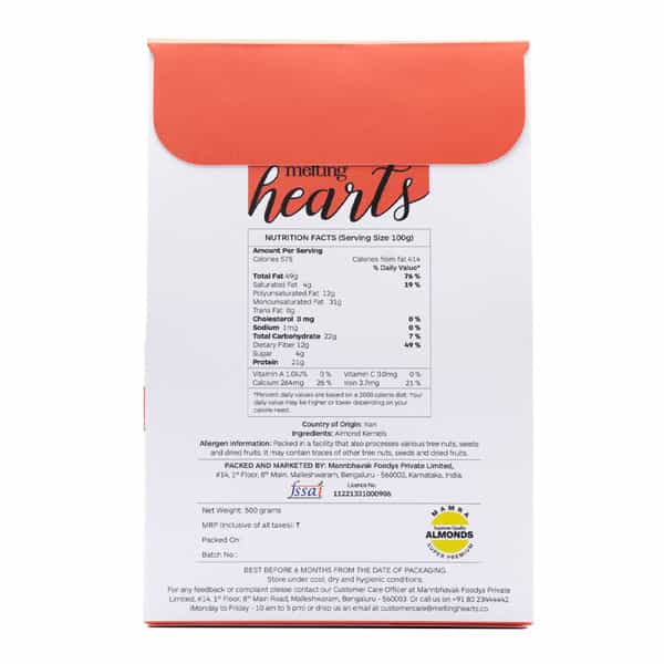 Melting Hearts Almonds Mamra Super Premium - 500G