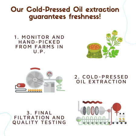 Cold Pressed Mustard Oil For Babies | Pure & Organic Hair And Body Massage Oil - 200ml