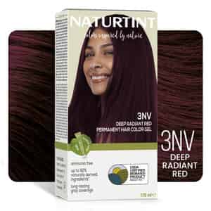 Naturtint Permanent Hair Colour 3nv Deep Radiant Red 170ml Ammonia Free 92% Natural Ingredients
