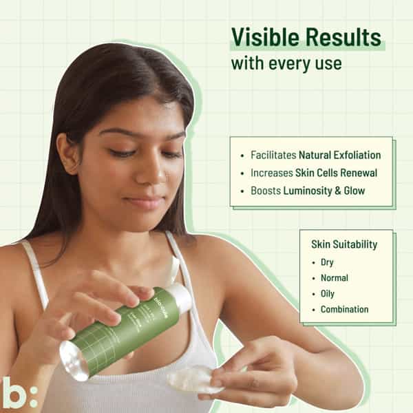 Biocule Ever Glow Radiance Vitamin C Face Toner Glycolic Acid+Vitamin C From Sugarcane & Kakadu Plum