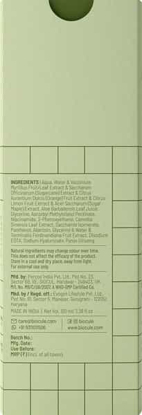 Biocule Ever Glow Radiance Vitamin C Face Toner Glycolic Acid+Vitamin C From Sugarcane & Kakadu Plum