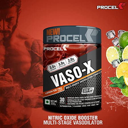 Neulife (Procel) Vaso-X Nitric Oxide Booster 300g - Lemon-Lime Flavor