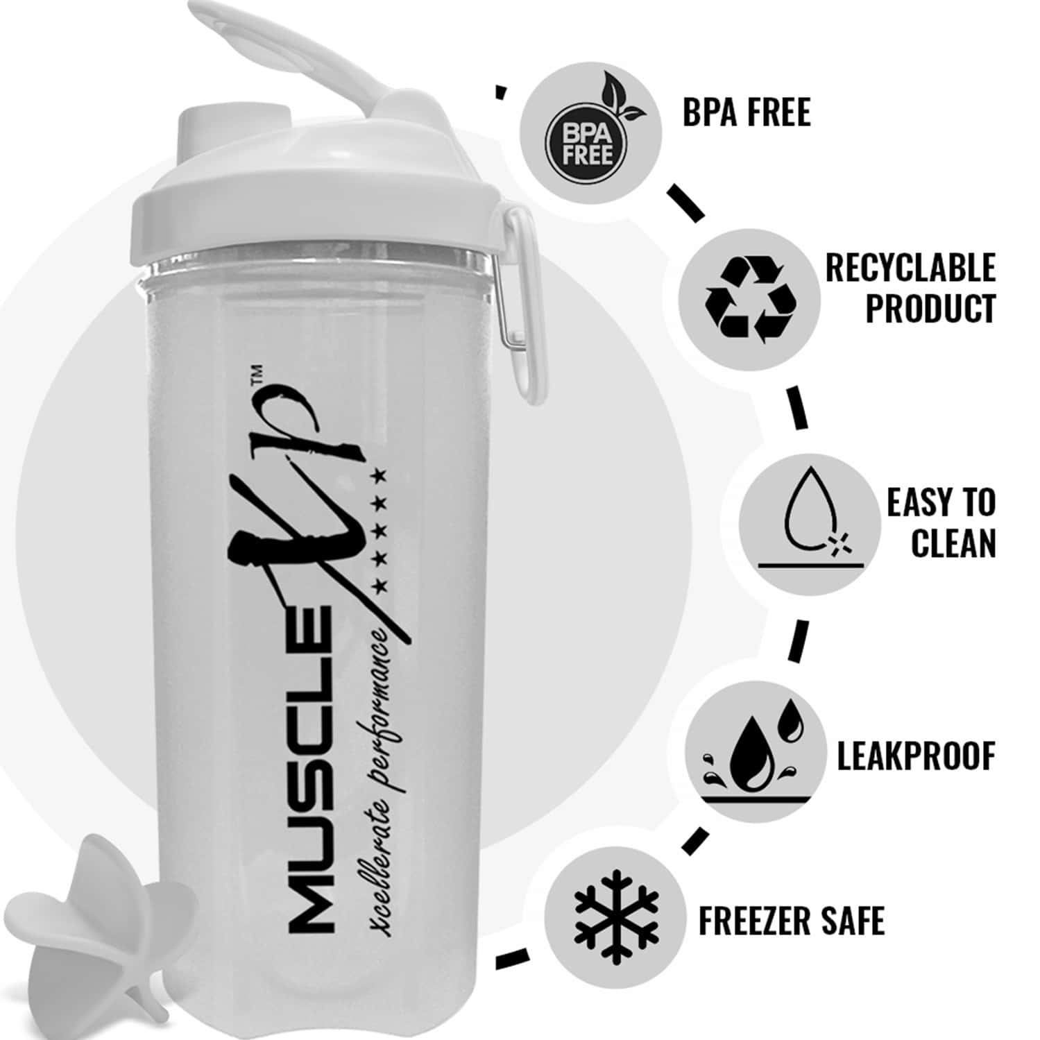 Buy MUSCLEXP GYM SHAKER PRO XP MIXER SHAKER BLENDER 700 ML FOR PROTEIN