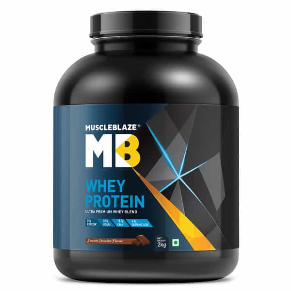 Muscleblaze 100% Whey Protein | Ultra Premium Whey Blend (Smooth Chocolate | 2 Kg / 4.4 Lb)