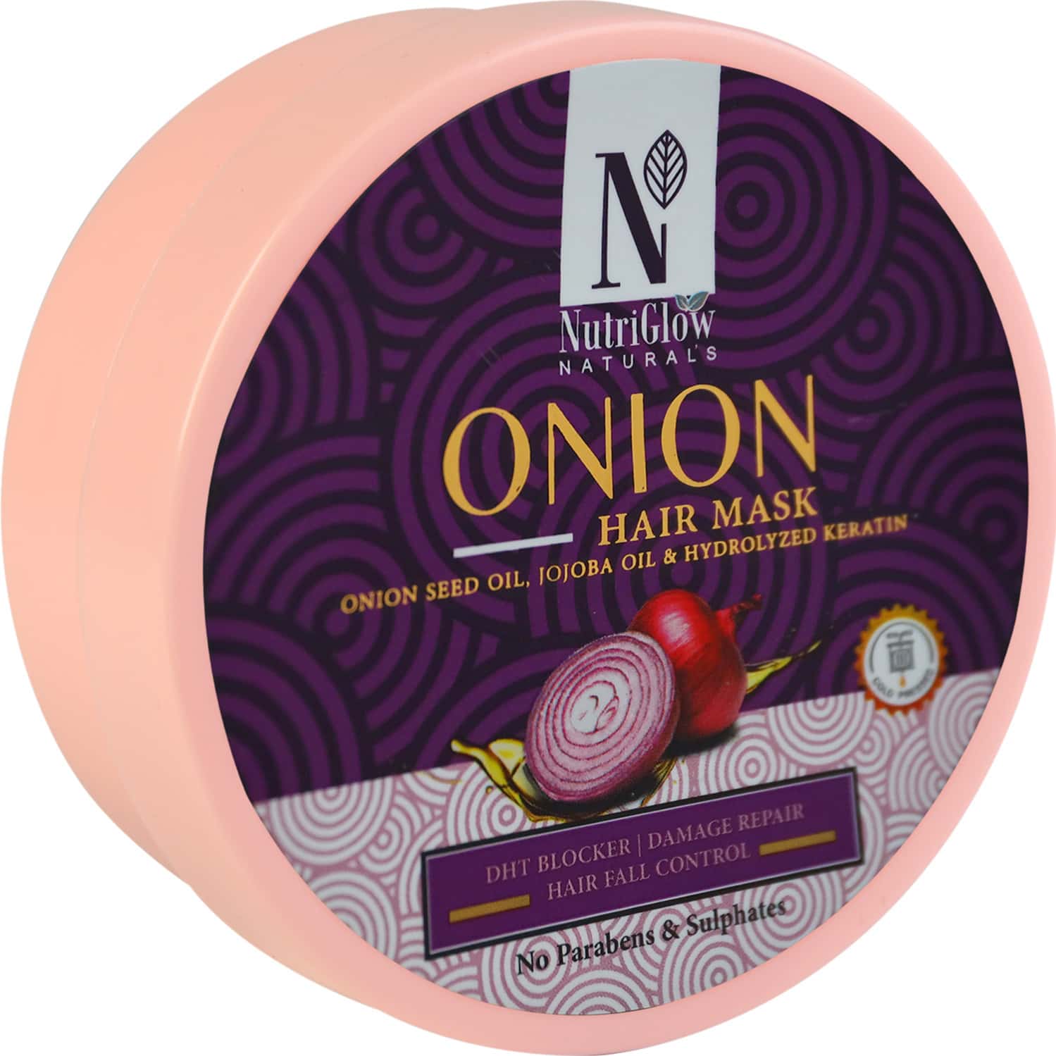 Nutriglow Natural'S Onion Hair Mask/Soft & Shiny Hair/For All Kind Of Hair (200 Gm)