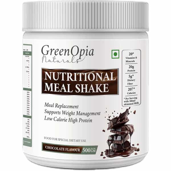 Greenopia Meal Replacement Shake Chocolate 500G