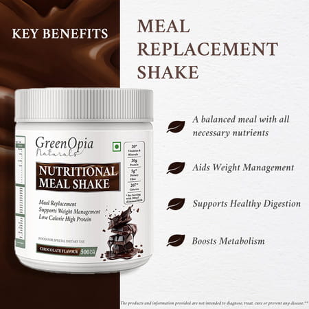 Greenopia Meal Replacement Shake Chocolate 500g