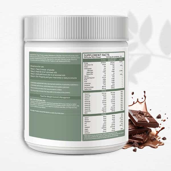 Greenopia Meal Replacement Shake Chocolate 500G
