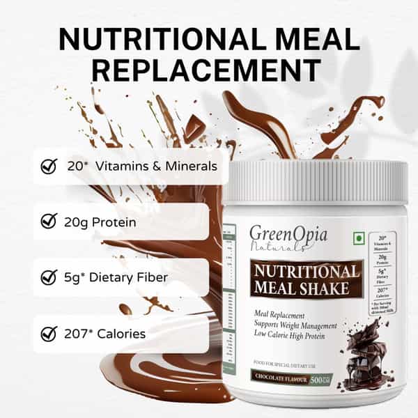 Greenopia Meal Replacement Shake Chocolate 500G