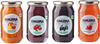 Bhuira Strawberry & Rosemary Black Cherry Bitter Orange Marmalade Apple And Cinnamon Jelly|240Gx 4