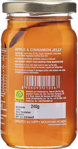 Bhuira Strawberry & Rosemary Black Cherry Bitter Orange Marmalade Apple And Cinnamon Jelly|240Gx 4