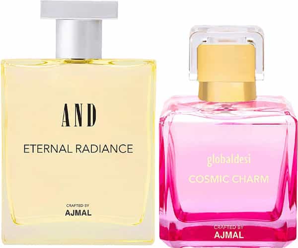 And Eternal Radiance Edp 50Ml & Global Desi Cosmic Charm Edp 100Ml +2 Perfume Testers