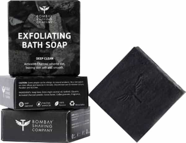 Bombay Shaving Company Activated Bamboo Charcoal Bath Soap - 125 Gm (Pack Of 3)