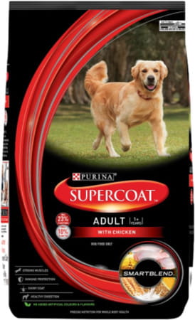 Purina Supercoat Adult Dry Dog Food | Chicken- 10kg Pack