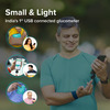 Beato Curv Smartphone Connected Glucometer | Sugar Testing Machine | Free 10 Strips & 10 Lancets