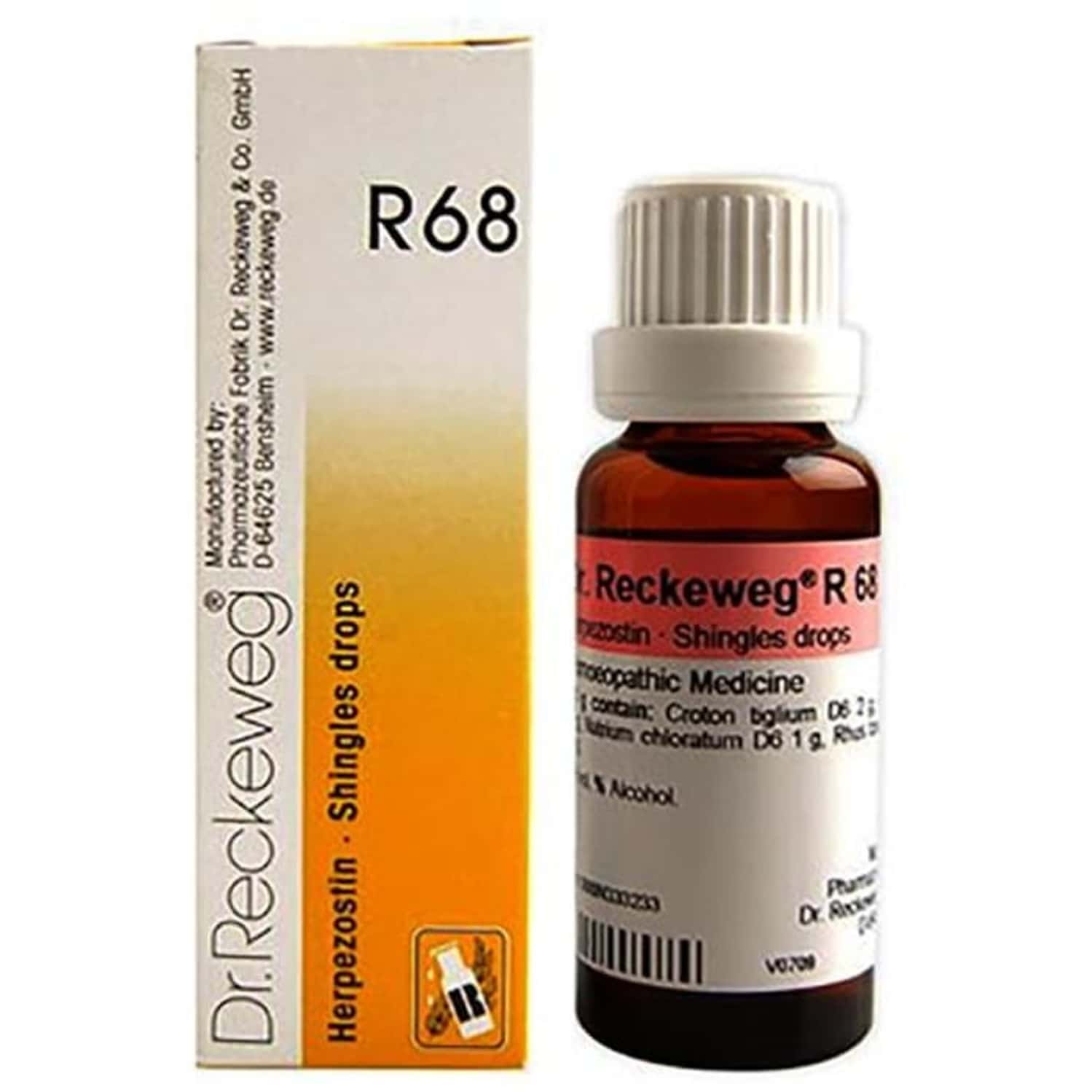 Dr. Reckeweg R68 Shingles Skin Rash Drops 22 Ml