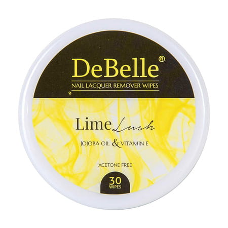 Debelle Combo Of Nail Polish Chrome Silver(8ml) & Lime Lush Nail Polish Remover Wipes (30 Pads)