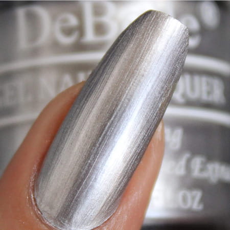 Debelle Combo Of Nail Polish Chrome Silver(8ml) & Lime Lush Nail Polish Remover Wipes (30 Pads)