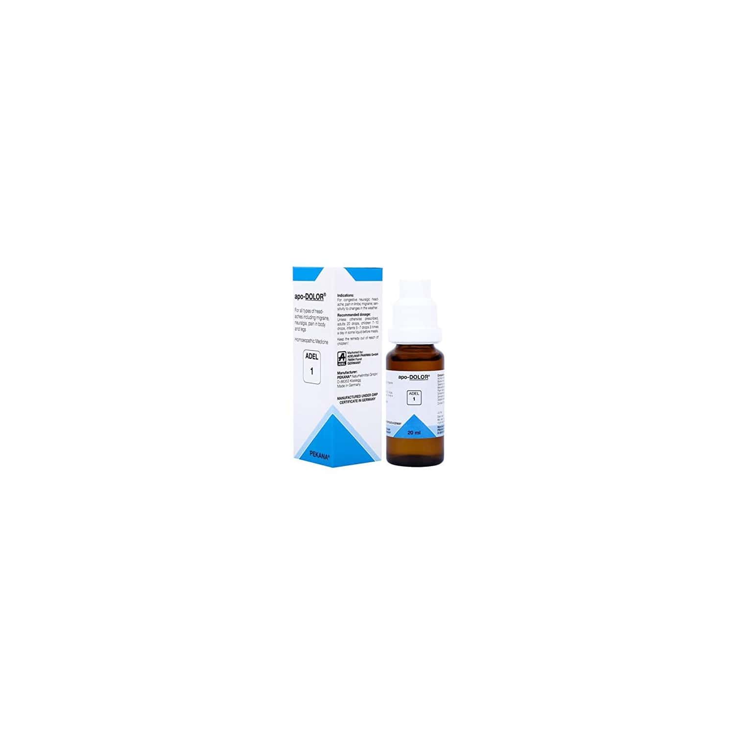 Adel Anti Migraine Combo (adel 1 + Magnesium Phosphoricum Biochemic Tablet 6x) 1 No's