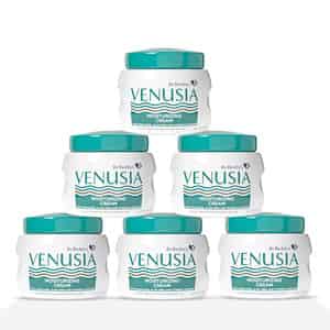Venusia Moisturizing Cream With Aloe Vera Vitamin E And 100gm X Pack Of 6