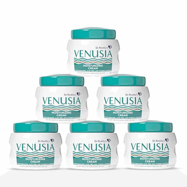 Venusia Moisturizing Cream With Aloe Vera Vitamin E And 100Gm X Pack Of 6