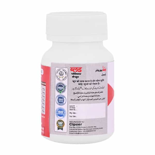 Cipzer Blood Purifier Capsules|Beneficial In Blood Purification(Pack Of 1) -60 Capsules