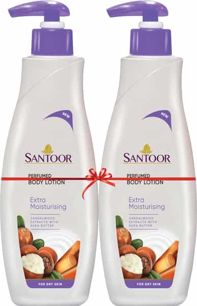 Santoor Extra Moisturising Body Lotion 250Ml (Pack Of 2)