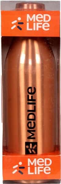 Medlife Copper Water Bottle Pack Of 2