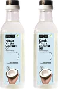 Kapiva Virgin Cold-pressed Coconut Oil|100% Pure | Organic & Edible (500ml) - Super Saver Pack Of 2