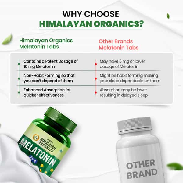 Vlado's Himalayan Organics Melatonin 10Mg (Healthy Sleep Cycle) - 120 Tablets