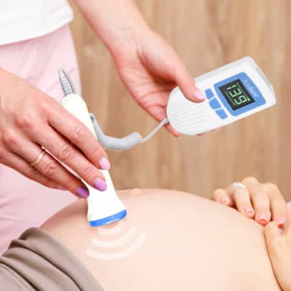 Accusure Fetal Doppler For Doctors And Mothers Fetal Heart Rate Monitor | Usb Charging & Lcd Display