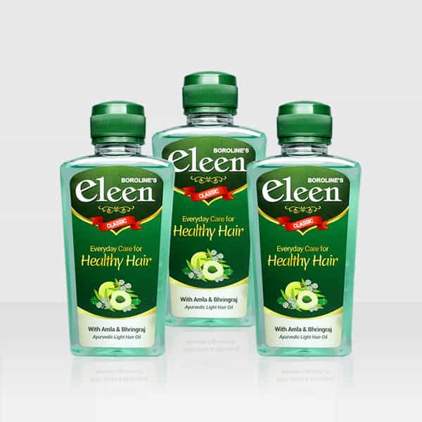 Boroline Eleen Classic Herbal Light Hair Oil 200Ml X 3 Amla & Bhringraj Hair Oil