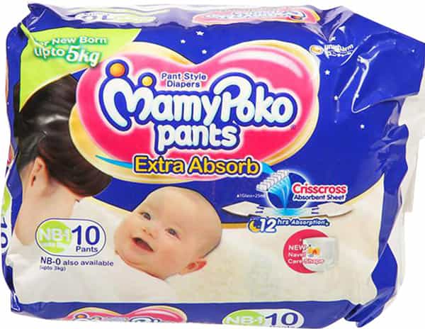 Mamy Poko Pants Extra Absorb New Born 1 Baby Diapers 10