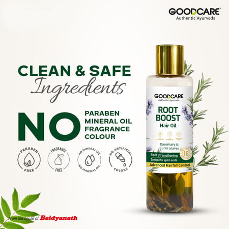 Goodcare Root Boost Hair Oil Rosemary | Men Women | Hair Growth | 100 Ml | Pack Of 1