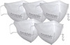 Khadi Essentials Pure & Safe N95 Cotton Mask Breathable Reusable With Nose Clip Pack Of 5 (White)