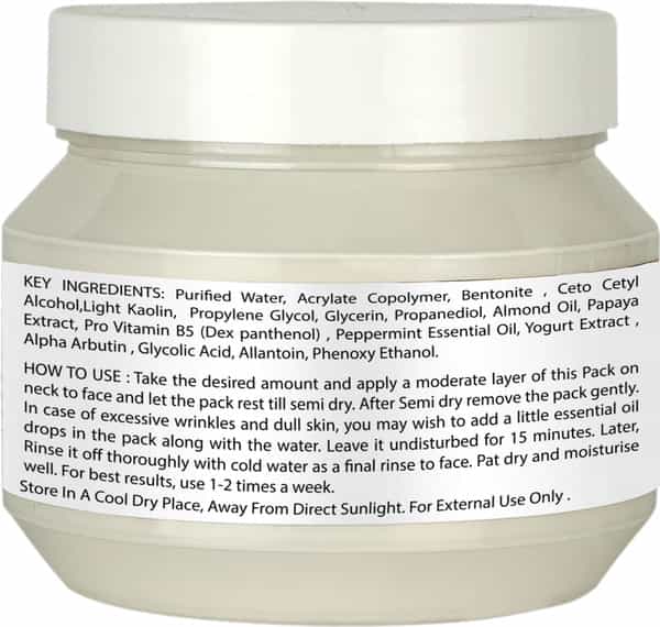 Roots & Stems Skin Whitening & Brightening Body Pack For Anti Pigmentation Dark Spot Reduction 500G